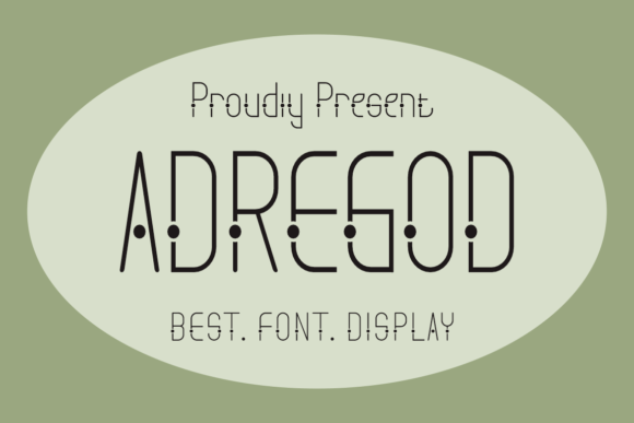 Adregod: A Distinctive Display Font for Bold Creative Projects