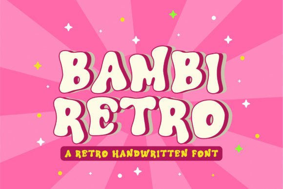 Bambi Retro: An Irregular-Style Display Font for Editorial Charm
