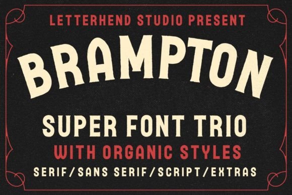Brampton Trio: A Display Font Package for Confident Digital Branding