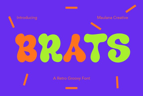 Brats Display Font for Bold, Retro Branding