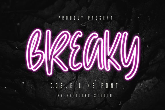 Breaky: A Handwritten Display Font for Personalized Editorial Design
