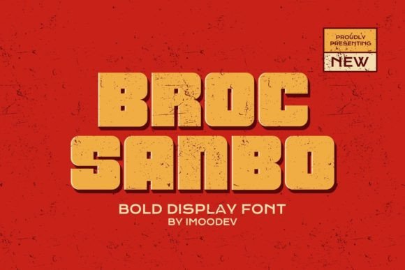 Broc Sanbo Display Font for Bold Handmade Branding