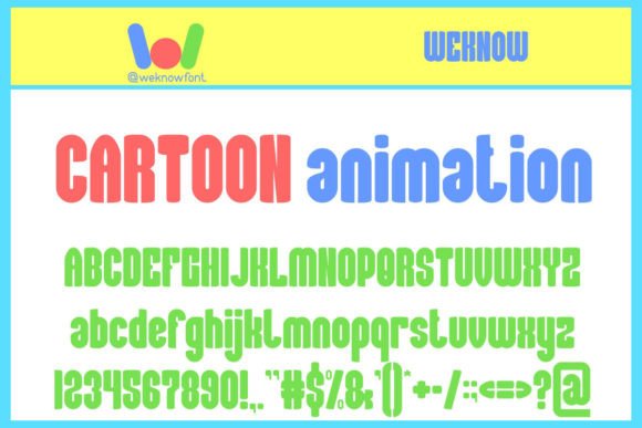 Cartoon Animation Font for Playful Digital Branding