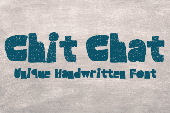 Chit Chat: A Sketchy Handwritten Display Font for Editorial Playfulness