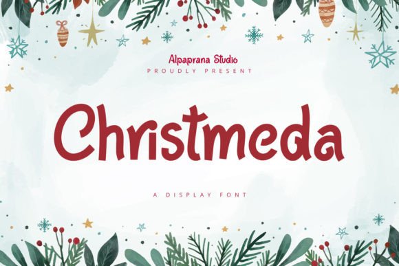 Christmeda: A Playful Display Font for Branding & Beyond