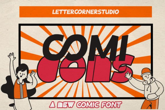 Comicons: A Playful Display Font for Joyful Designs