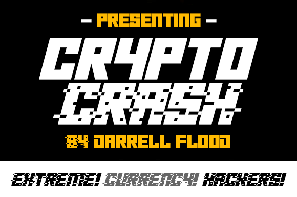Crypto Crash: A Sci-Fi Display Font for Digital Designers