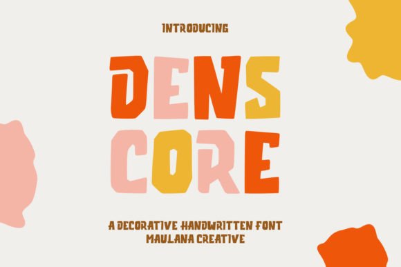 Denscore: A Playful Display Font for Editorial Charm