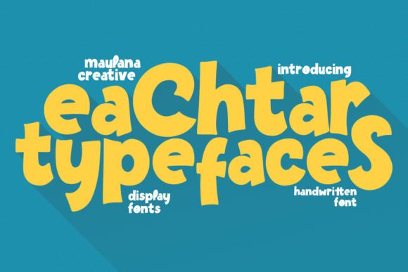 Eachtar: A Friendly Handwritten Display Font for Thoughtful Design