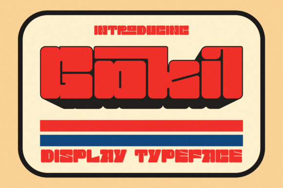 Gokil: A Bold Retro Display Font for Editorial Design