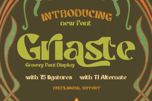 Griaste: A Playful Display Font for Editorial Design