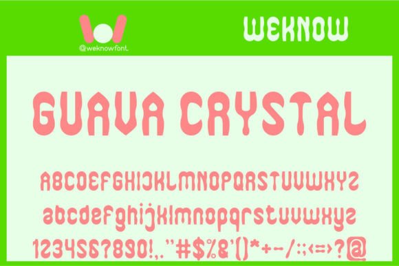 Guava Crystal Display Font for Handmade Brands