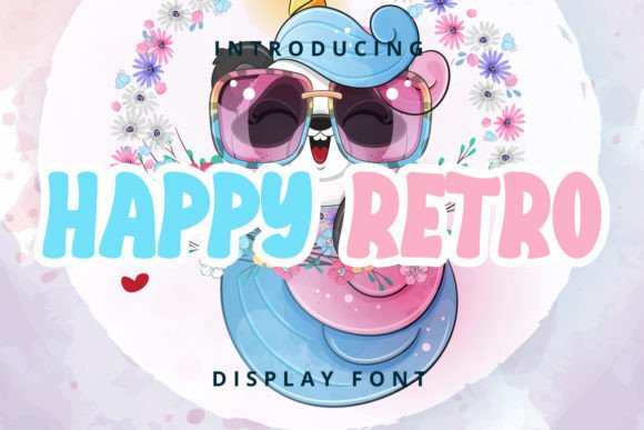 Happy Retro Font: A Playful Retro Display Typeface for Creative Projects