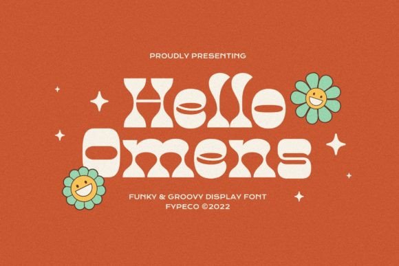 Hello Omens: A Retro Display Font for Editorial Design