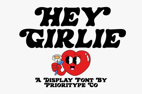 Hey Girlie Display Font for Small Business Branding