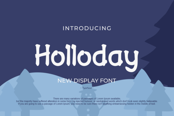 Holloday: A Cool Modern Display Font for Digital Brands
