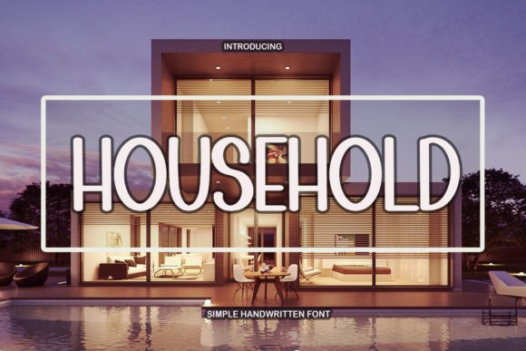 Household Font: Delicate & Elegant Display Typeface