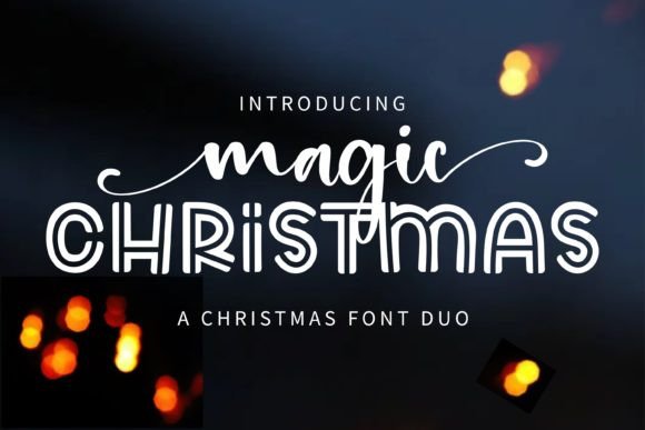 Magic Christmas Duo: A Handwritten Display Font for Scroll-Stopping Campaigns