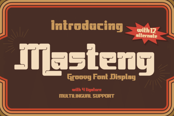 Masteng Display Font for Handmade Creators