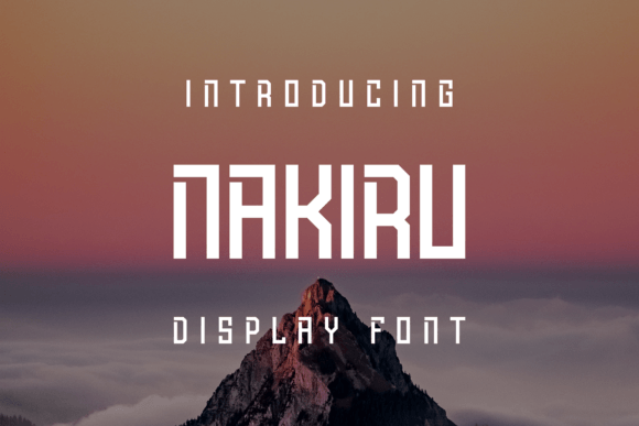 Nakiru Display Font for Bold, Playful Brand Identity