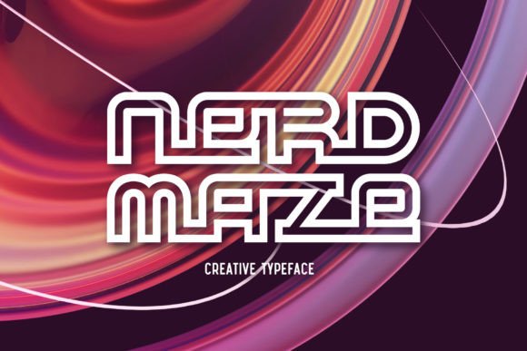 Nerd Maze: A Modern Geometric Display Font for Digital Designers