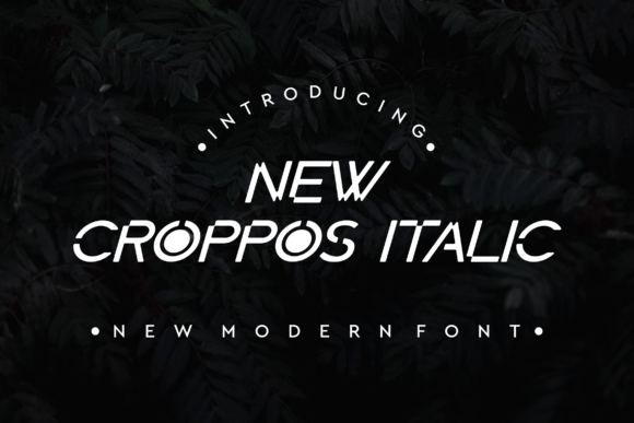 New Croppos Italic: A Modern Display Font for Handmade Creators