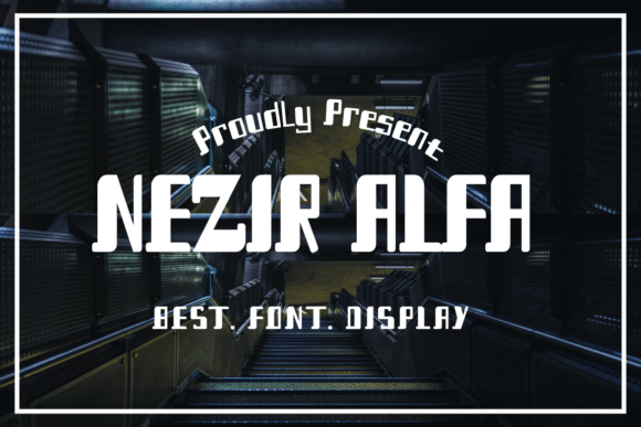 Nezir Alfa Display Font for Bold Digital Branding