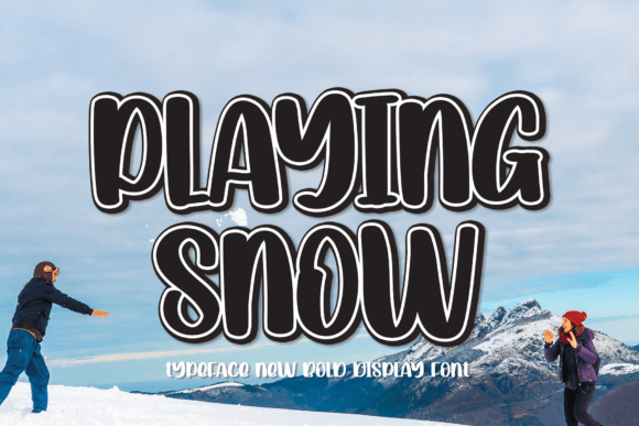 Playing Snow Handwritten Display Font for Digital Design