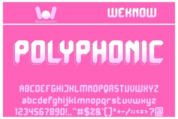 Polyphonic Display Font for Editorial Design
