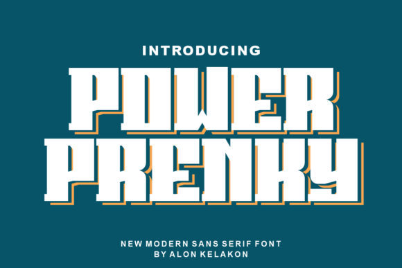 Power Prenky: A Modern Display Font for Campaign-Ready Headlines