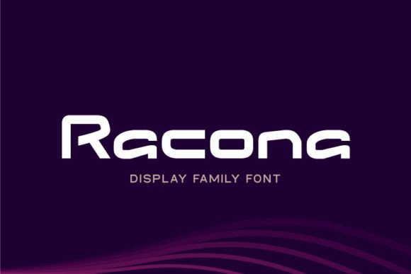 Racona Display Font for Modern Digital Branding