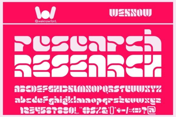 Research Font: A Display Font That Makes Your Brand Stand Out