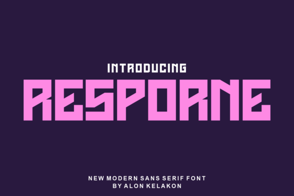 Resporne: A Cool Modern Display Font for Editorial Impact