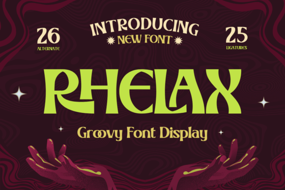 Rhelax: A Luxurious Display Font for Handmade Creators