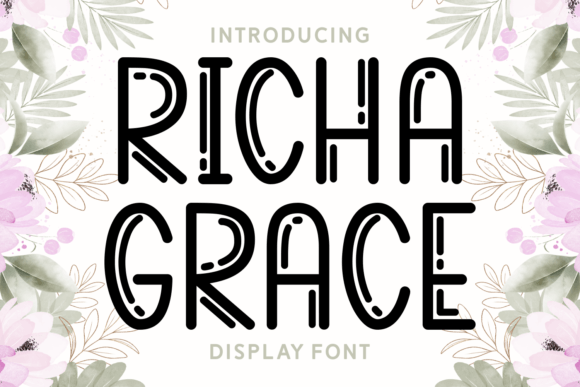 Richa Grace: A Stylish Display Font for Editorial Design
