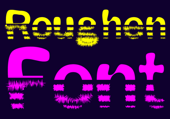 Roughen Font: A Fun and Quirky Display Typeface for Crafty Branding