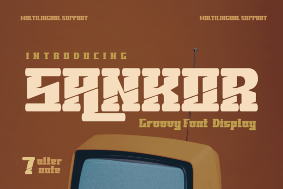 Sankor Display Font for Modern Brand Campaigns