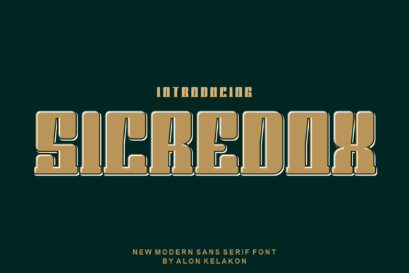 Sicredox Display Font for Modern Handmade Brands