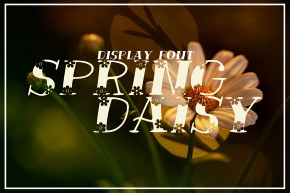 Spring Daisy Font for Romantic Editorial Design