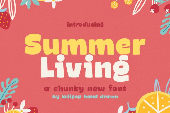 Summer Living: A Cheerful Display Font for Bright Editorial Moments