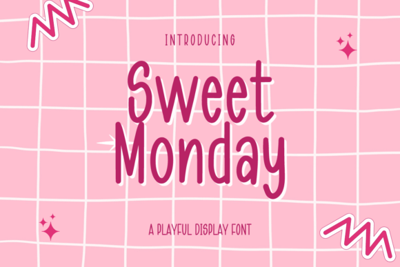 Sweet Monday Display Font for Playful Digital Branding