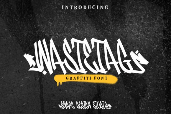 Wastetag: A Graffiti-Style Display Font for Bold Digital Branding