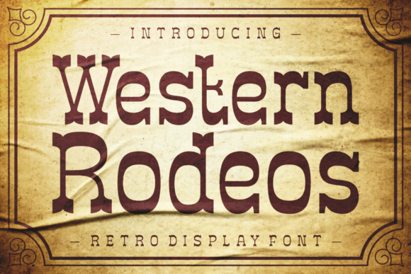 Western Rodeos Display Font for Bold Digital Branding