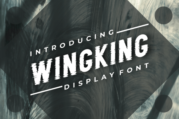 Wingking Display Font for Modern Makers